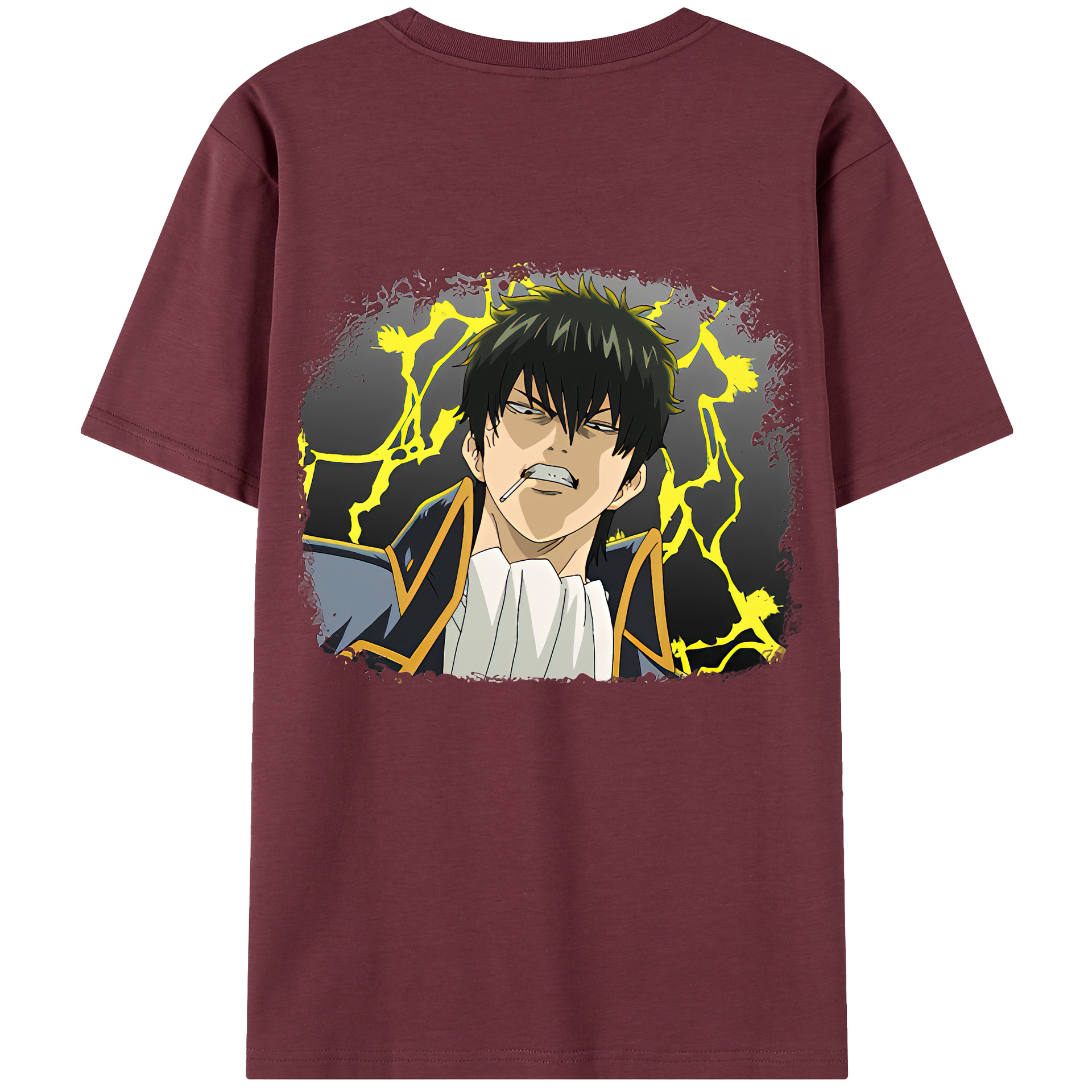 （画像用） ぎんたま 坂田銀時（さかたぎんとき） 神楽 志村新八（しむら しんぱち） GINTAMA Sakata Gintoki Kagura Shimura Shinpachi 綿100％半袖Tシャツ（背面プリント）